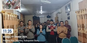 Polsek Namlea Lakukan Monitoring Ibadah Raya di Gereja GBI ABBA LOVE , Sekaligus Sampaikan Program Kapolri “Polisi Bersama Rakyat”