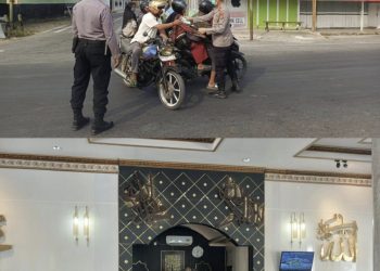 Polsek Namlea Bagikan Masker Gratis Kepada Masyarakat
