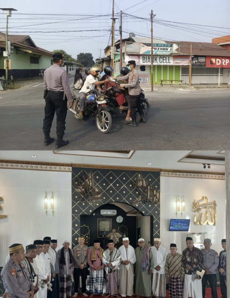 Polsek Namlea Bagikan Masker Gratis Kepada Masyarakat