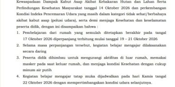Dampak Kabut Asap, Anak Sekolahan Di Kabupaten Buru Masih Diliburkan